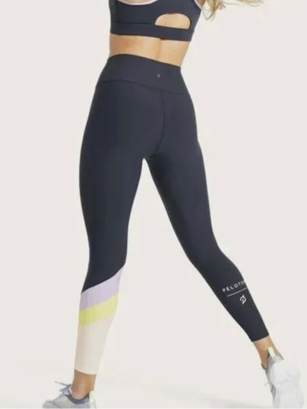 Pelotón Candent color‎ block leggings high rise size2X